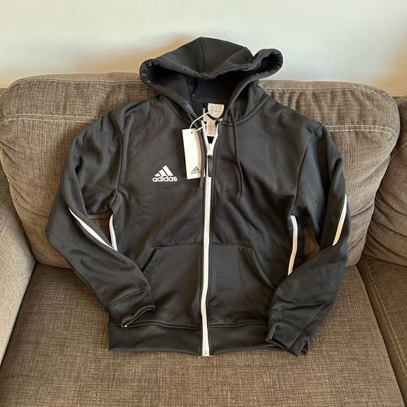 Adidas Training IS1082 Full Zip Black Jacket Women’s Sz: S - Picture 2 of 5